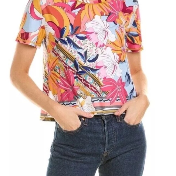 Johnny Was Active large Rachel May step hem tee.  - Picture 5 of 5